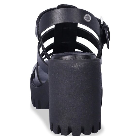 NWT Size 8.5 Madden NYC Genesis Black Block Heel Sandals - Picture 5 of 5